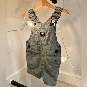Sage Green Oshkosh overalls 2T